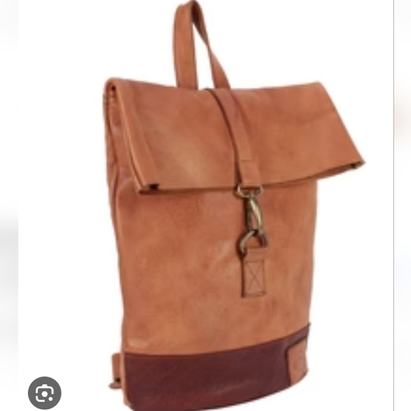 Mufubu Bags Mufubu Cosmo London Casual Tan Leather Backpack Poshmark